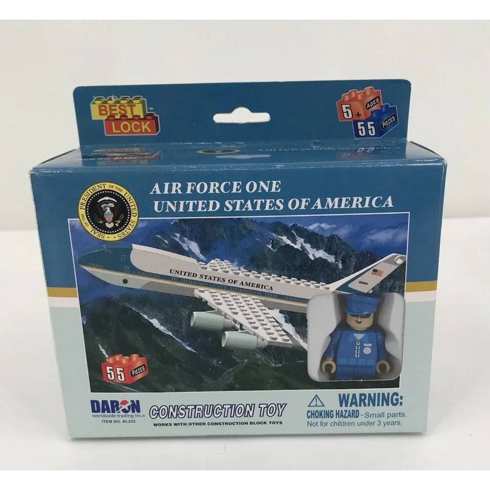 United‎ States Air Force One Construction Toy By Best Lock - USA President Plane